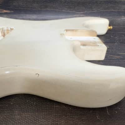 80s KRAMER Baretta Shape Body White 1H JK-1000 LK EK w/Plate Made in Japan as is image 3