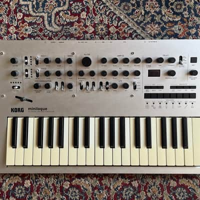 Korg Minilogue 4-Voice Polyphonic Analog Synthesizer 2016 - Present - Silver image 1