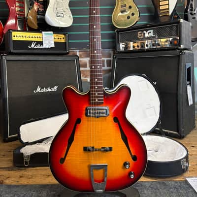 Fender Coronado I Sunburst 1966 Hollow Electric Guitar image 1