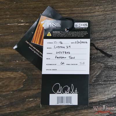 2026 PRS Signature Dealer Exclusive LTD Artist Grade Custom 24 Quilt Faded Indigo(Private Stock Color) 7.15 lbs image 12