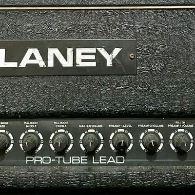 1980s UK Made Laney Pro-Tube Lead AOR 50 Amp Head, Black, Serviced it's an Amazing Sounding Head ! image 5