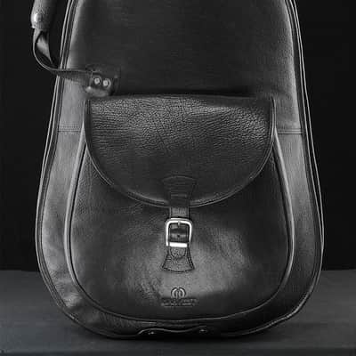 Harvest Fine Leather Black Buffalo Nappa Electric Bass Guitar Gig Bag image 1