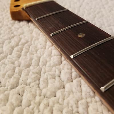 USA made Amazing 5A Roasted flame maple neck, Rosewood FB. made For a Strat body #MT-002 image 2
