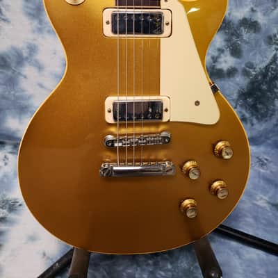 Video Demo 1973 Gibson Les Paul Deluxe Goldtop Mini Humbuckers Original Hard Shell Case image 2