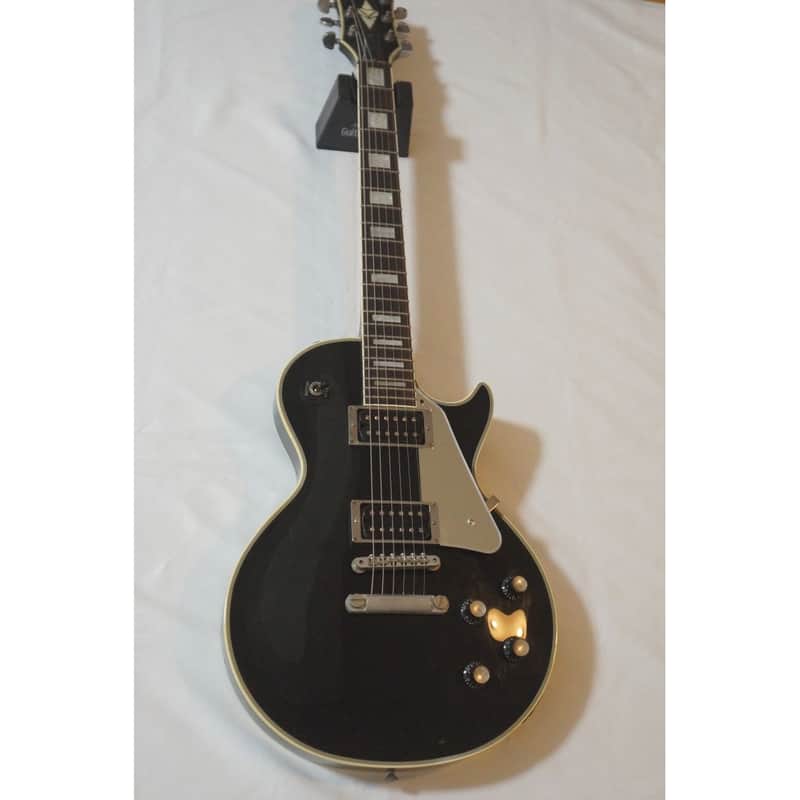 Greco JS-55 John Sykes Model Les Paul Custom Black 1985 Made In Japan By Fujigen image 1