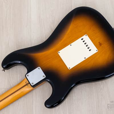 1991 Fender '54 Stratocaster ST54-900 Sunburst Lacquer w/ American Vintage Pickups & Case, Japan MIJ Fujigen image 15