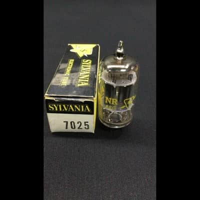 NOS NIB SYLVANIA 7025 (Low Noise 12AX7) Vintage Audio VACUUM TUBE Tested 10.9874 image 2