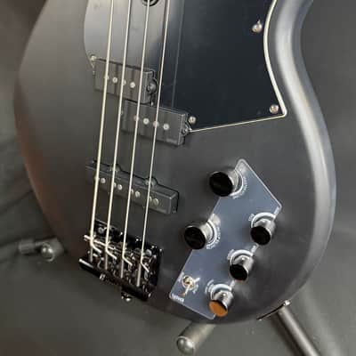 Yamaha BB734A Broad Bass 4-String Bass Guitar Translucent Matte Black w/ Gig Bag (281) image 8