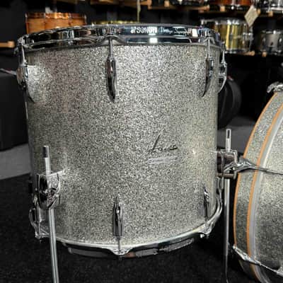 ~WOW!~ SONOR Vintage Series 3-Piece 13/16/22 Drum Kit Set in Vintage Silver Glitter w/ Single-Tom Holder image 5