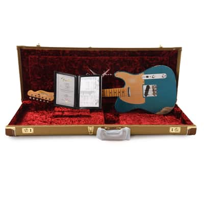 Fender Custom Shop 1952 Telecaster "Chicago Special" Heavy Relic Super Aged Blue Sparkle w/Gold Anodized Pickguard (Serial #R124568) image 9