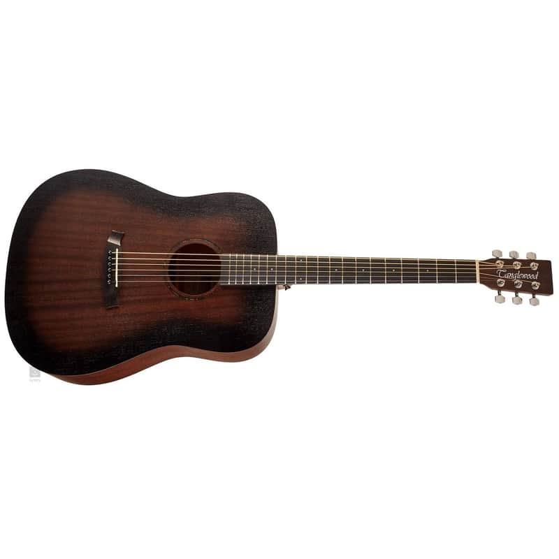 Tanglewood TWCR DE Crossroads Dreadnought Best Beginner Acoustic Guitar for Starters, Whiskey Burst image 1