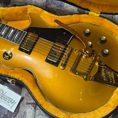 Gibson Custom Shop 1968 Les Paul Custom Double Gold Bigsby Murphy Ultra Light Aged New Unplayed Auth Dlr 10lb 8oz #968 image 15
