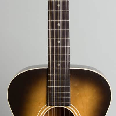 Stella H-922 12 String Flat Top Acoustic Guitar, made by Harmony (1961), ser. #2789H922, original brown chipboard case. image 8