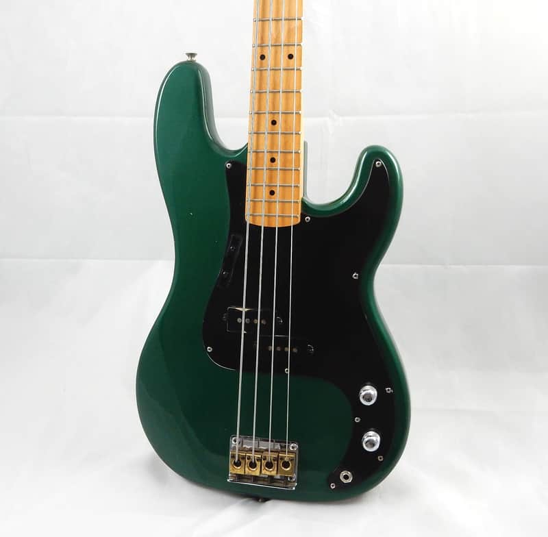 HONDO 1982 Vintage H-830 Deluxe P-Bass - Metallic Jade Green w/Matching Headstock image 1