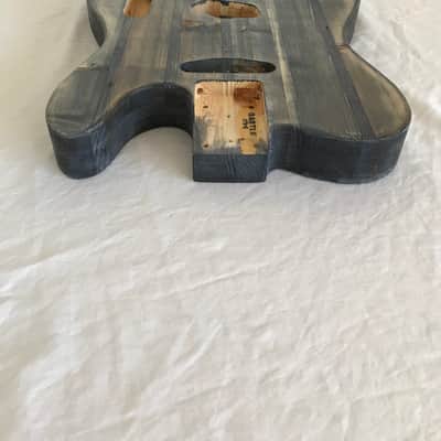 Electric Guitar Body - Tele Style - Black Dye - 034 image 3