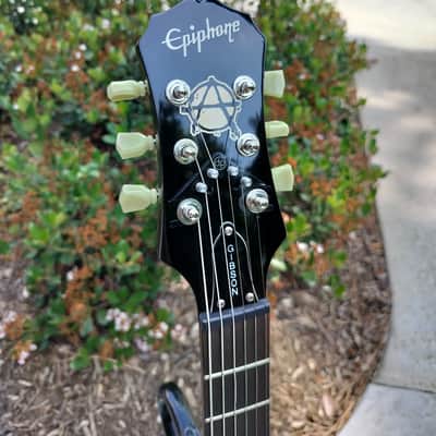 Epiphone Double Cut Junior Dr Skull Neck Gibson P100 Custom Build DC image 3