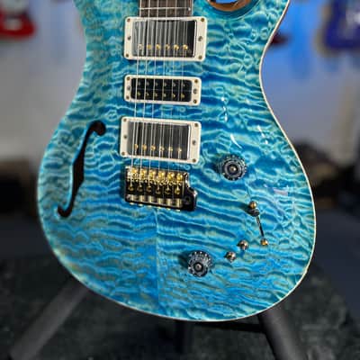 PRS 2025 Wood Library Special 22 Semi Hollow, Custom - Quilt, Aquableaux, Paisley Case, Signature Dealer / 555 image 3