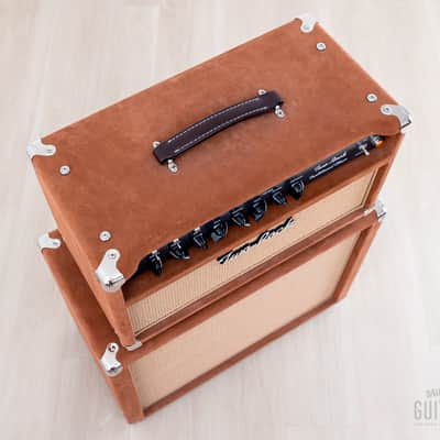Two-Rock Traditional Clean 100/50 Tube Amp Head & 1x12 Cabinet, Tobacco Suede image 4