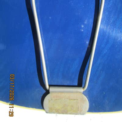 National Archtop Electric Guitar, 1956, Blue Finish, Kluson Tuners.SSC, image 6