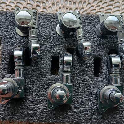 Vintage Grover Mini Rotomatic Tuners - 6 in-Line Right Hand Tuners 18:1 Ratio Tuning Machines image 4