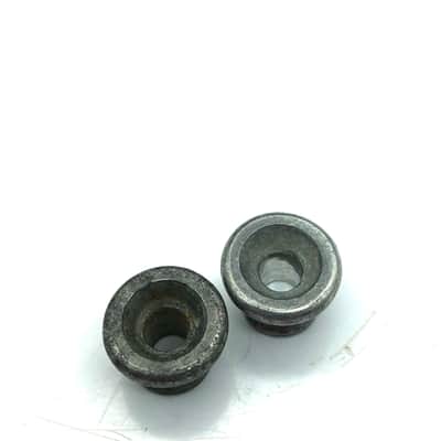Gibson Vintage Strap Buttons 1980’s? Worn Aluminum image 1