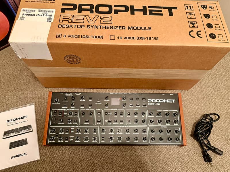 Sequential Prophet Rev2 Rev 2 Desktop 8 Voice Analog Synthesizer OPEN BOX image 1