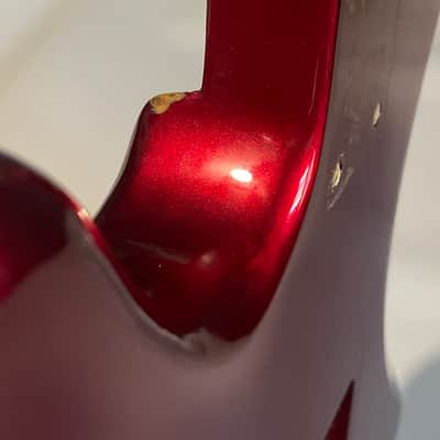 1983 Matsumoku Era Made in Japan Kramer Focus 2000 Candy Apple Red Guitar Body Floyd Ready image 22