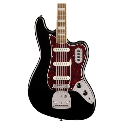 Used Squier Classic Vibe Bass VI - Black w/ Laurel Fingerboard image 1