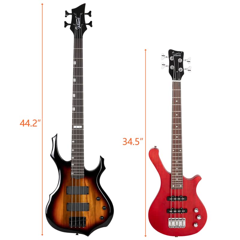 🎸SHORT SCALE "Warstick" Style Electric Bass Guitar +Rosewood Fretboard +Cable!🎸 image 1