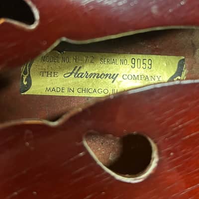 Harmony H-72 Semi-Hollow Body Electric Guitar image 24