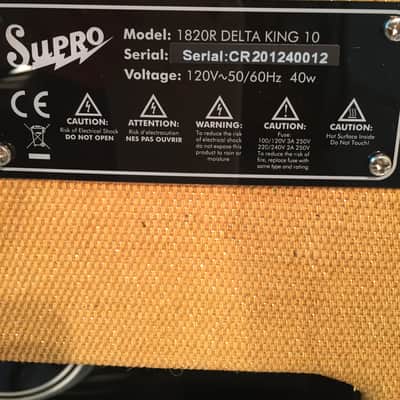 Supro Delta King 10 5-Watt 1x10-Tube Amp for Guitar -Tweed & Black-Model 1820RTB image 5