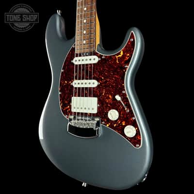 Used 2018 Ernie Ball Music Man Cutlass HSS Charcoal Frost w/case TSU25228 image 3