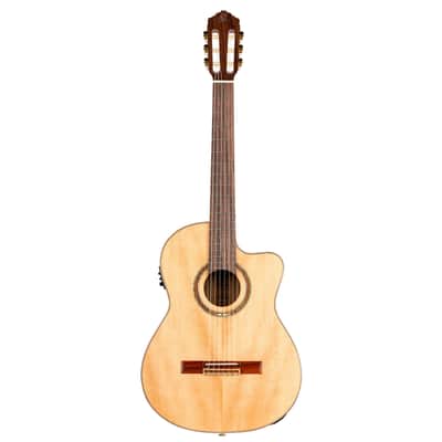 Ortega RCE158SN Performer Series Solid Spruce Top Mahogany Neck Cutaway Nylon 6-String Classical Acoustic-Electric Guitar w/Gig Bag image 4