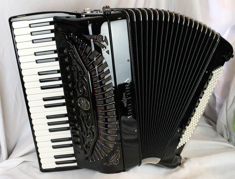 NEW Black Beltuna Prestige IV Balkan Star Piano Accordion LMMH 41 120
