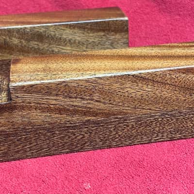 Fender Rhodes MK1 Keyboard End Blocks - Exotic African Sapele Wood image 1