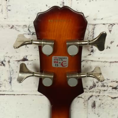 2008 Epiphone Viola Sunburst Hollowbody/Violin Electric Bass Guitar image 13