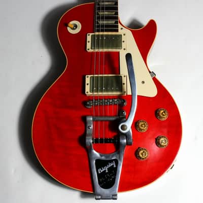 2005 Gibson Custom Shop 1957 Les Paul Standard '57 R7 Sweet Cherry Red w Factory Bigsby LUCY VIBES Eric Clapton George Harrison image 4