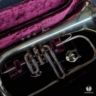 Legendary Couesnon flugelhorn - factory lacquer finish, case, mouthpiece, lyre gamonbrasss image 5