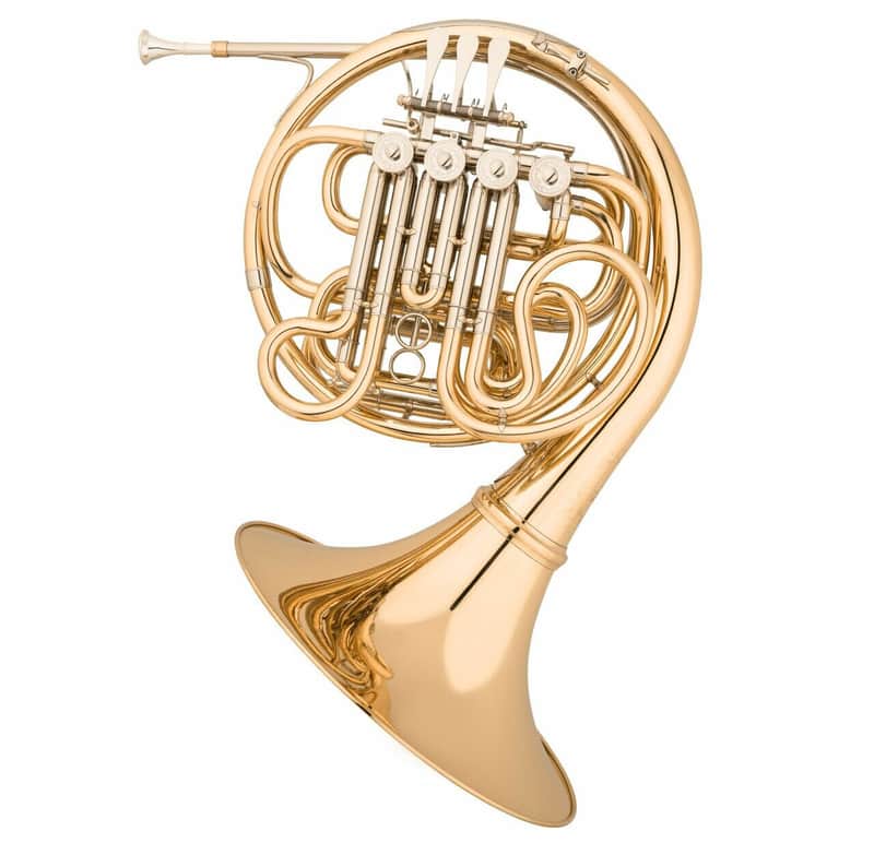 Eastman EFH683 French Horn Gold Brass, Cut Bell image 1