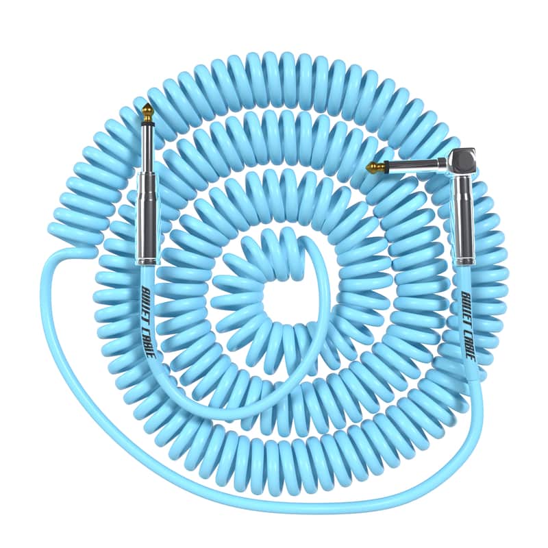 Bullet Cable 30′ Classic Robin Blue Coil Cable – LIMITED EDITION image 1