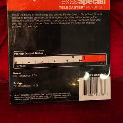 Fender 099-2121-000 Custom Shop Texas Special Telecaster Pickup Set 2010s - Chrome / Black image 2