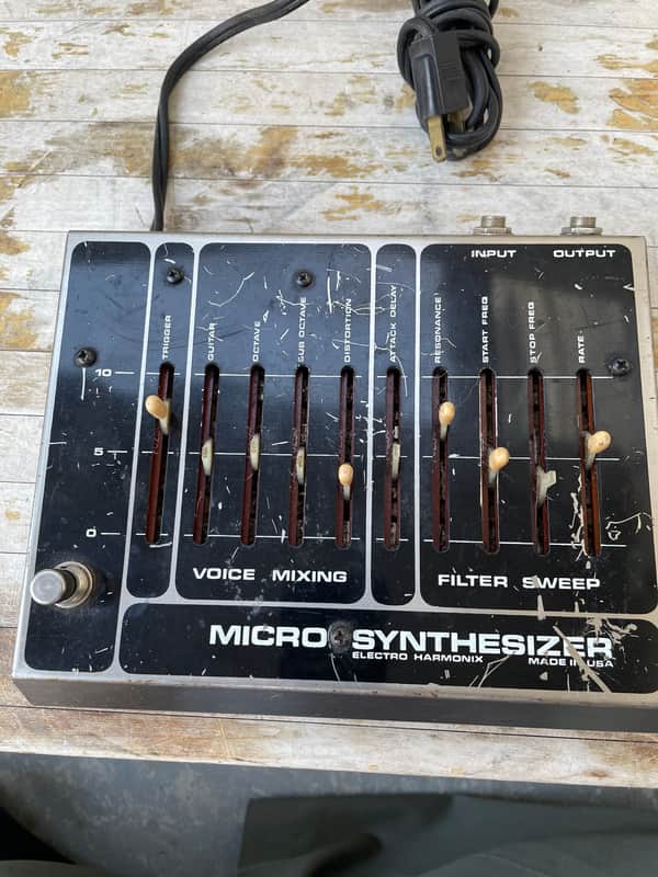 Vintage Electro-Harmonix Micro Synthesizer 1979 - 1984 - Black For Parts Or Repair image 1