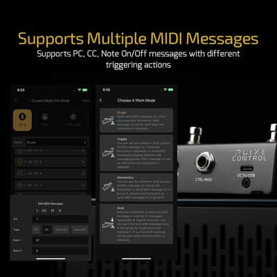 Hotone EC-2 Pulze Control Wireless Bluetooth MIDI Foot Controller - 2-Footswitch Programmable Guitar Pedal with Mobile App (Price includes the import duty to US buyer) image 3