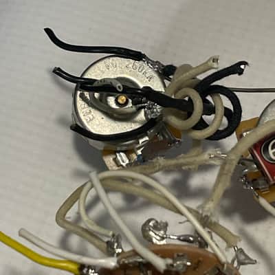 2000's MIM Fender Mexican Standard Stratocaster Guitar Upgraded Electronics Wiring Harness Emerson Capacitor image 9
