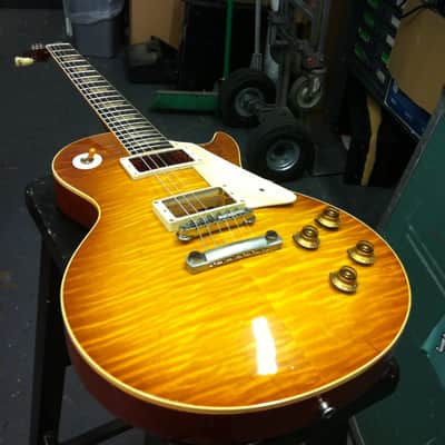 MAX Baranet Sunburst with Real Vintage Gibson Les Paul 1959 parts (parts COA from Uncle Lou) image 5
