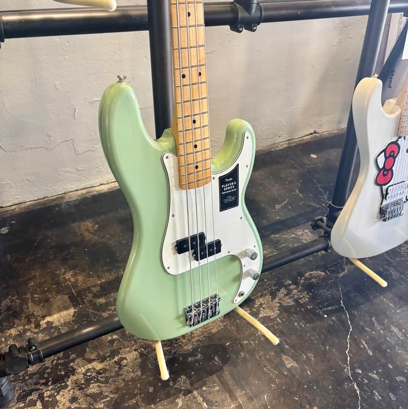 Fender Player II Precision Bass Birch Green Maple Fingerboard Plays and Sounds Great!