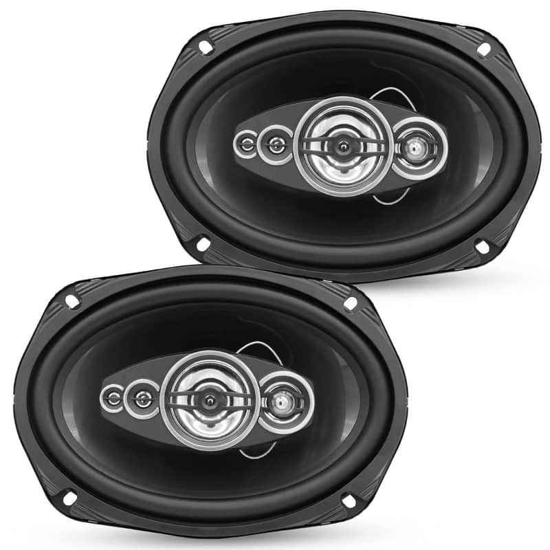 5Core 6x9 Car Speaker Pair 800W 4Ohm 2 Way Coaxial Speaker Audio w Super Tweeter Fit for Vehicle image 1