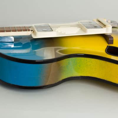 Wandre  BB Model Semi-Hollow Body Electric Guitar (1961), black tolex hard shell case. image 17