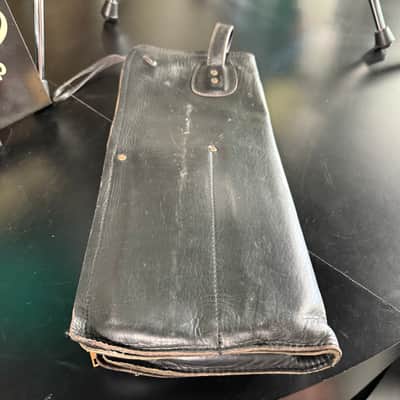 Vintage Reunion Blues Black Leather Stick Bag (Rm4) image 3