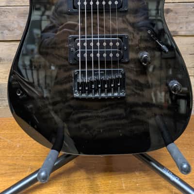 Ibanez Gio 7-String GRG7221QA Electric Guitar -Trans Black Burst image 2